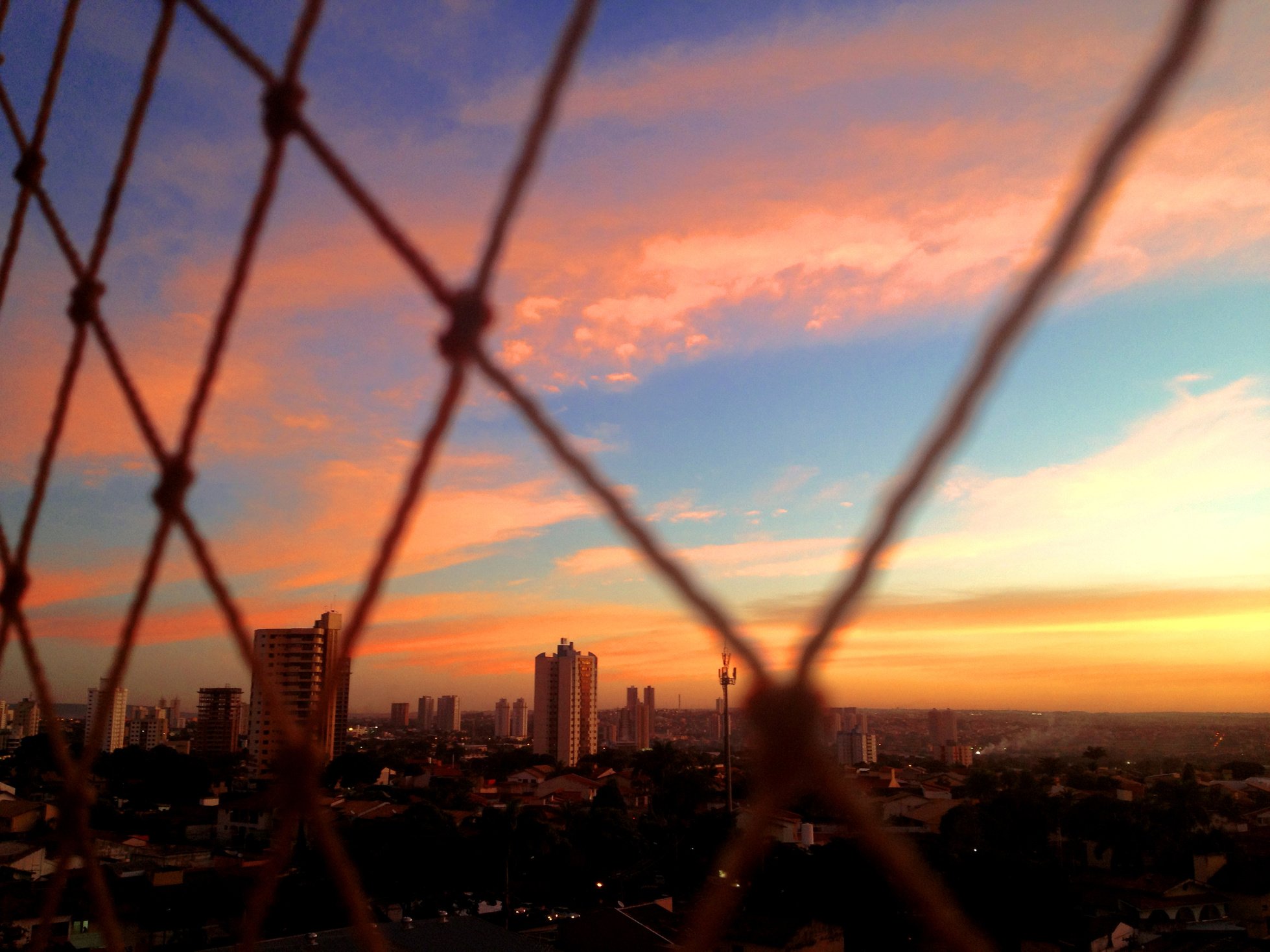 Sunset Through Window